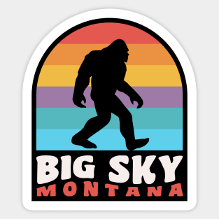 Big Sky Montana Bigfoot Sasquatch Blue Ridge Mountains Sticker